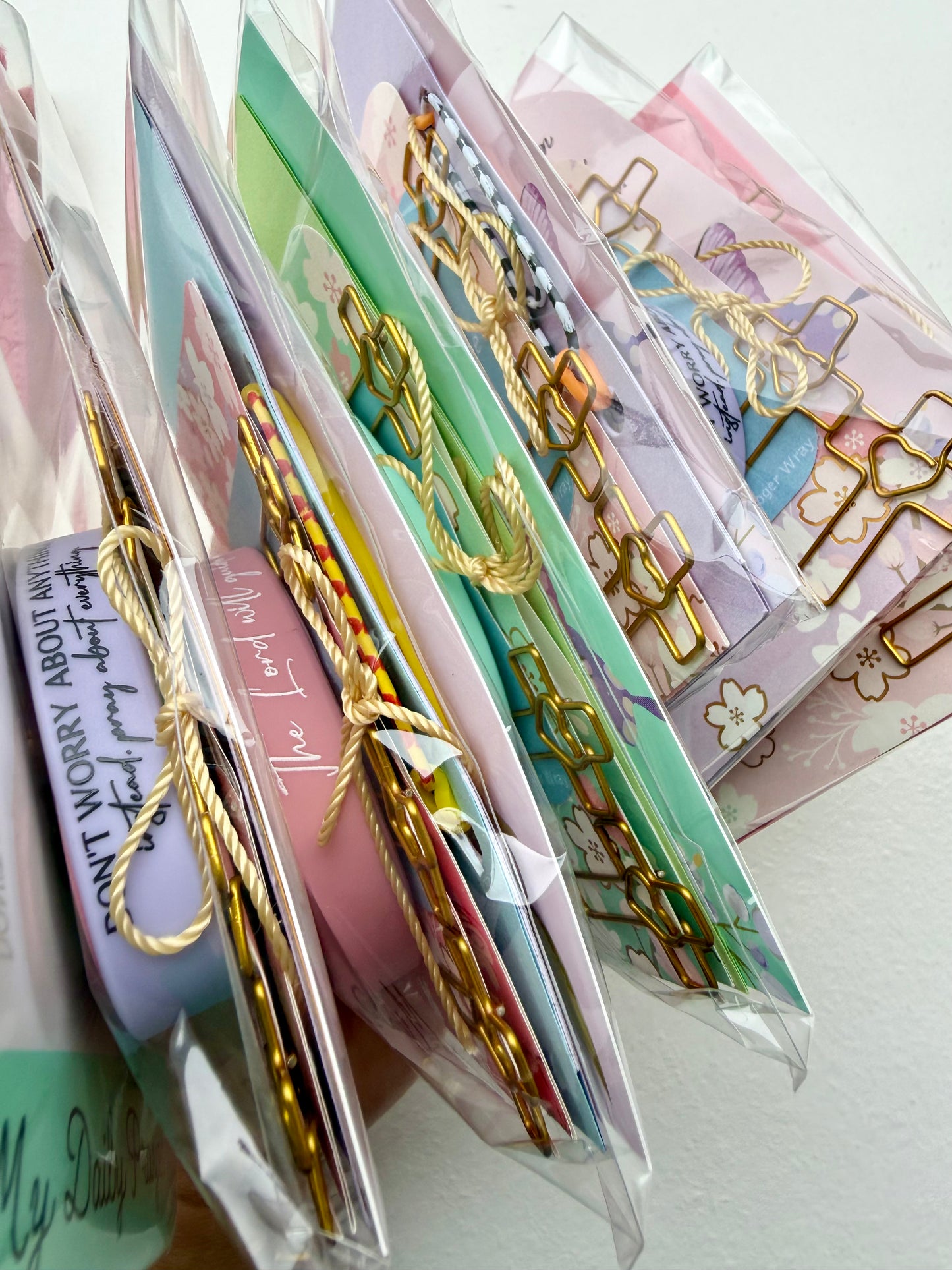 Bible Tassels "Amen” & "Holy" Bookmark Set | Handmade Faith Gold Beads | Soft Boho Christian Gift