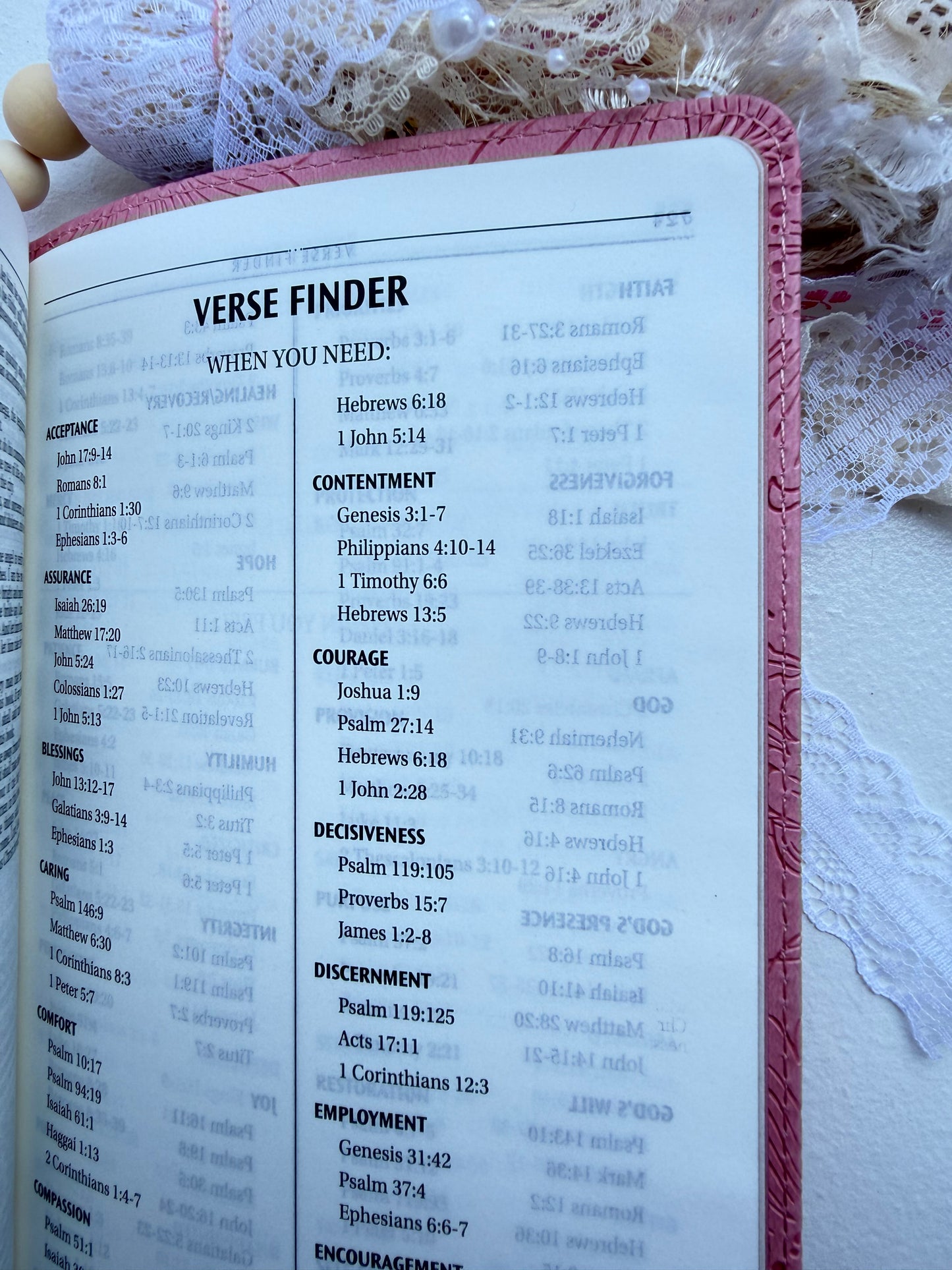 Pink KJV Tabbed Bible Bundle | Faith Journal, Handmade Tassel, Bible Study Kit