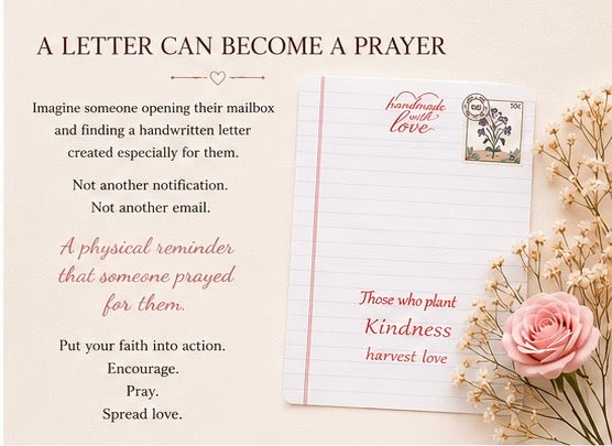 Handmade Faith-Inspired Letters | Christian Encouragement Stationery. Write Faith. Send Love