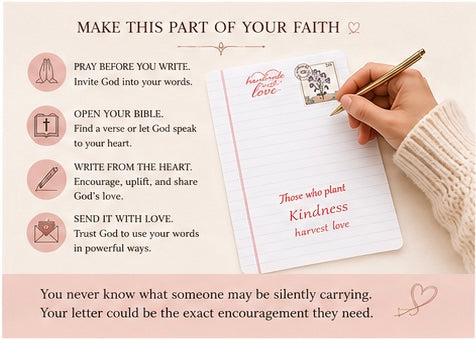 Handmade Faith-Inspired Letters | Christian Encouragement Stationery. Write Faith. Send Love