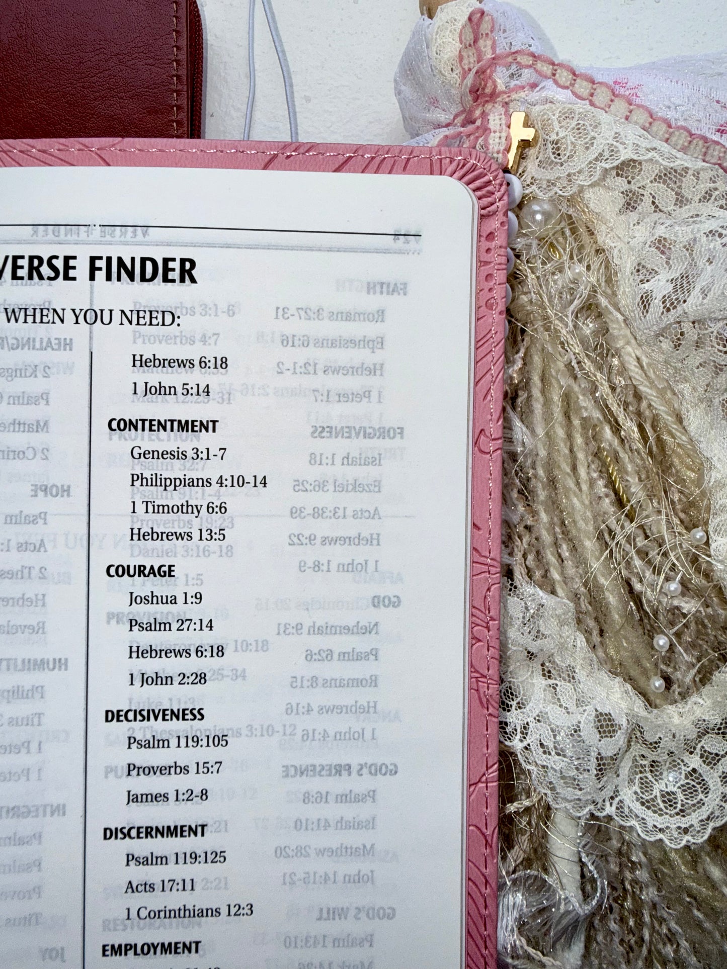 Pink KJV Tabbed Bible | Faith Journal | Bible Study Kit | Handmade Tassel & Keepsake Box Bundle