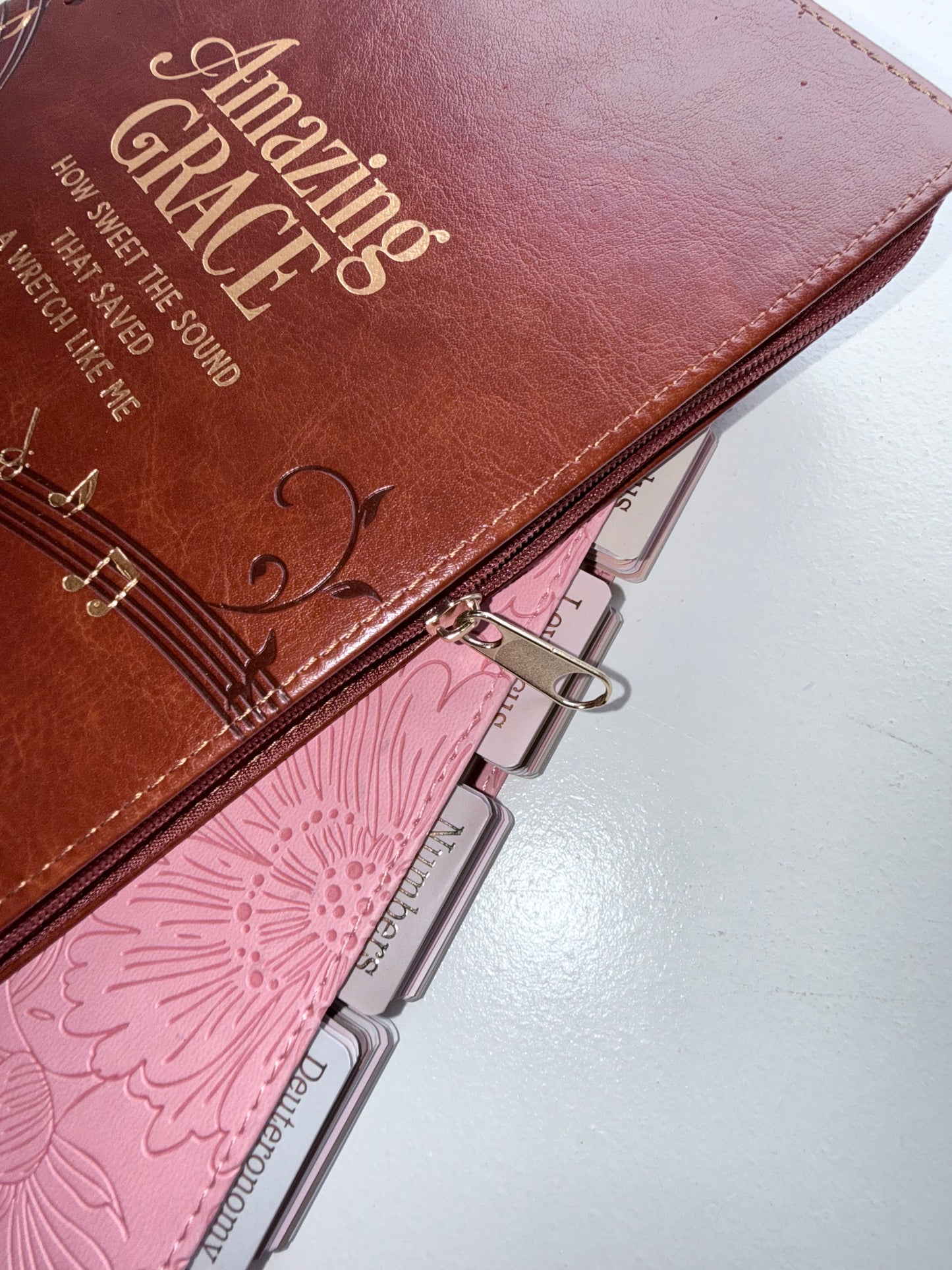 Pink KJV Tabbed Bible | Faith Journal | Bible Study Kit | Handmade Tassel & Keepsake Box Bundle