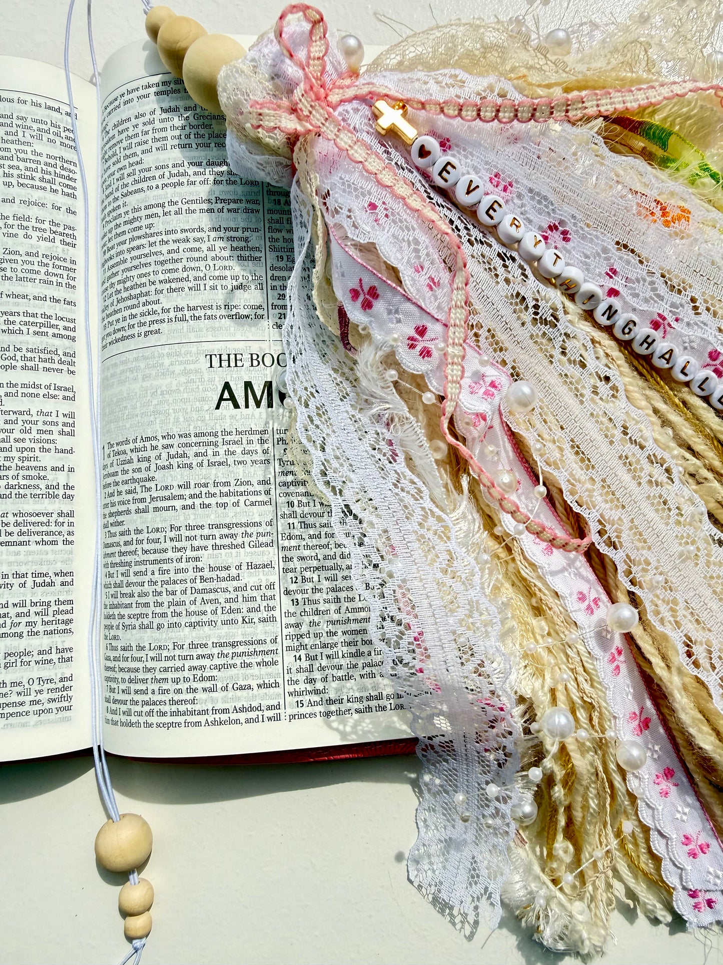 Pink KJV Tabbed Bible Bundle with Faith Journal & Tassel Bookmark