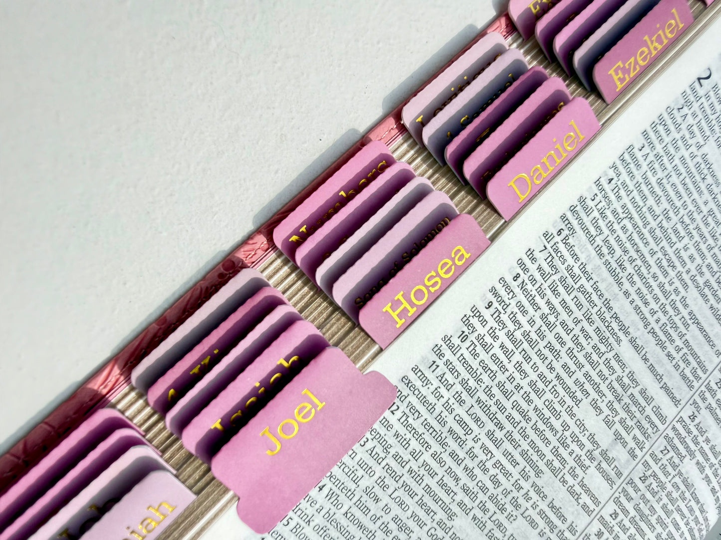 Pink KJV Tabbed Bible Bundle with Faith Journal & Tassel Bookmark